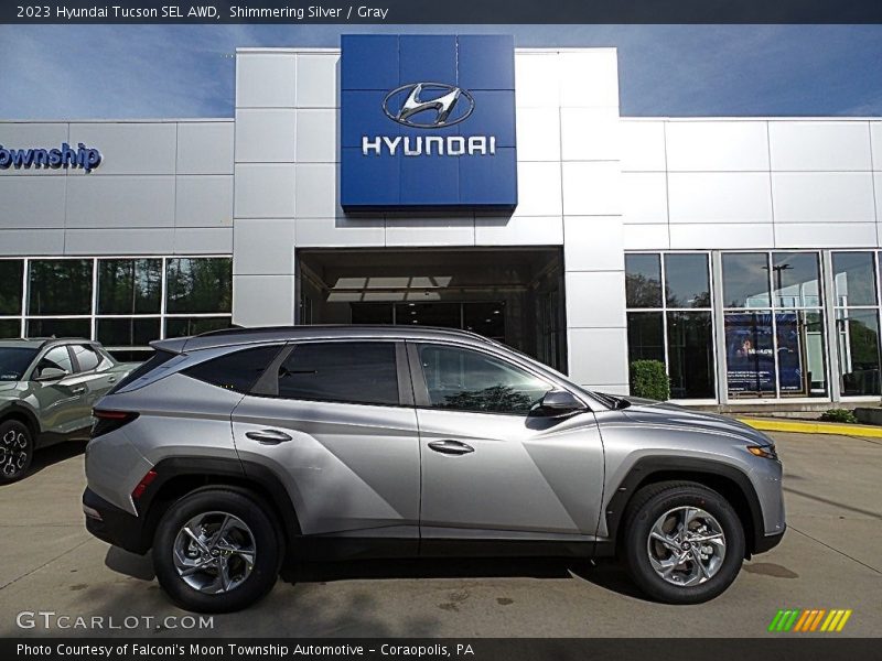 Shimmering Silver / Gray 2023 Hyundai Tucson SEL AWD
