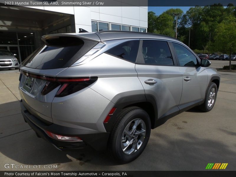 Shimmering Silver / Gray 2023 Hyundai Tucson SEL AWD