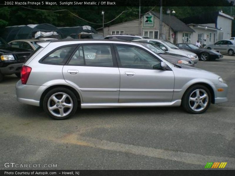 Sunlight Silver Metallic / Off Black 2002 Mazda Protege 5 Wagon