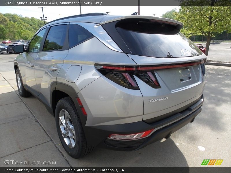 Shimmering Silver / Gray 2023 Hyundai Tucson SEL AWD