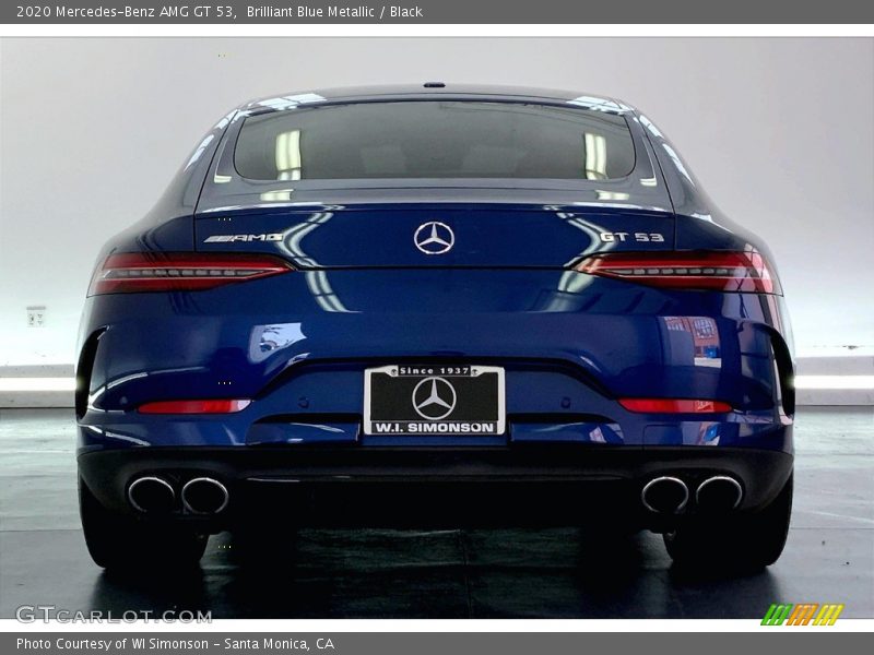 Brilliant Blue Metallic / Black 2020 Mercedes-Benz AMG GT 53