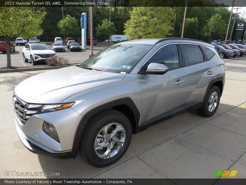 Shimmering Silver / Gray 2023 Hyundai Tucson SEL AWD