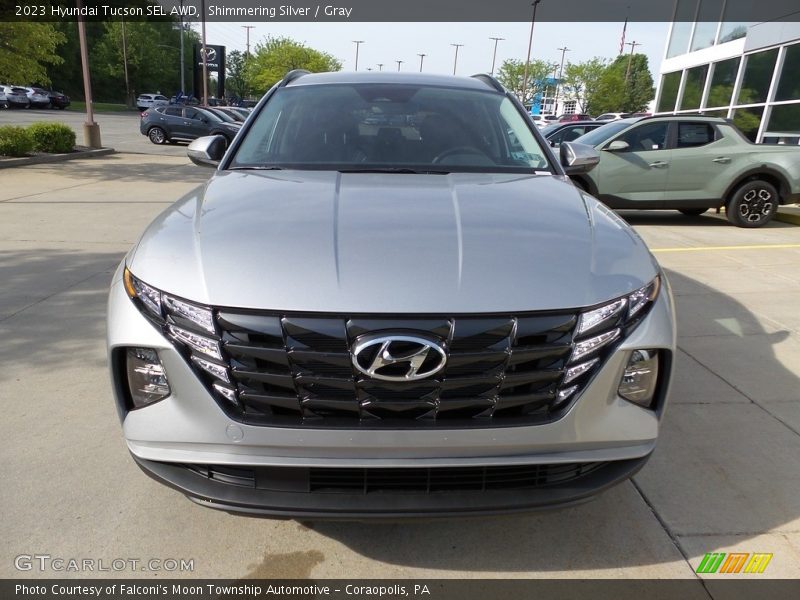 Shimmering Silver / Gray 2023 Hyundai Tucson SEL AWD