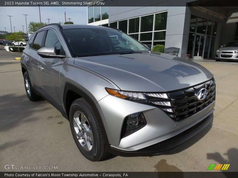 Shimmering Silver / Gray 2023 Hyundai Tucson SEL AWD