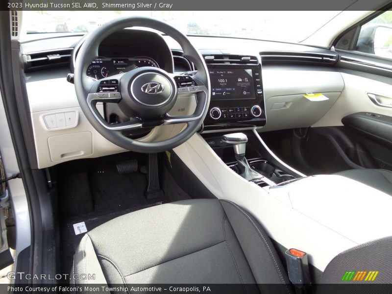 Shimmering Silver / Gray 2023 Hyundai Tucson SEL AWD