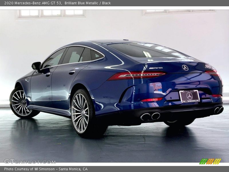 Brilliant Blue Metallic / Black 2020 Mercedes-Benz AMG GT 53