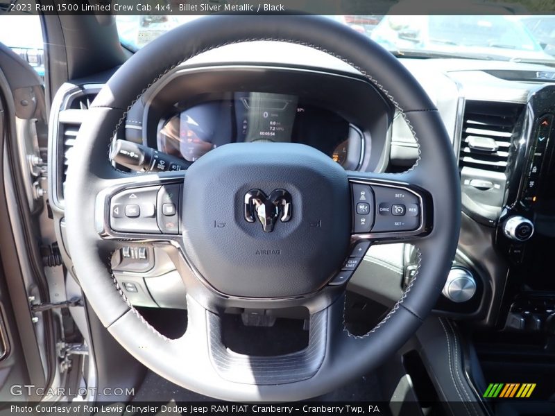 Billet Silver Metallic / Black 2023 Ram 1500 Limited Crew Cab 4x4