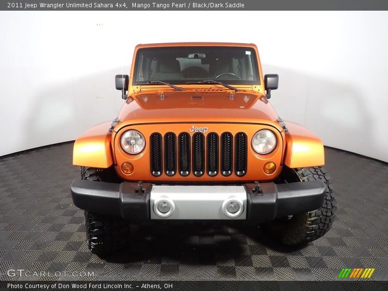 Mango Tango Pearl / Black/Dark Saddle 2011 Jeep Wrangler Unlimited Sahara 4x4
