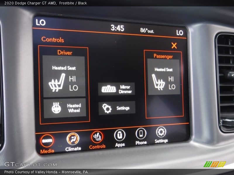 Frostbite / Black 2020 Dodge Charger GT AWD