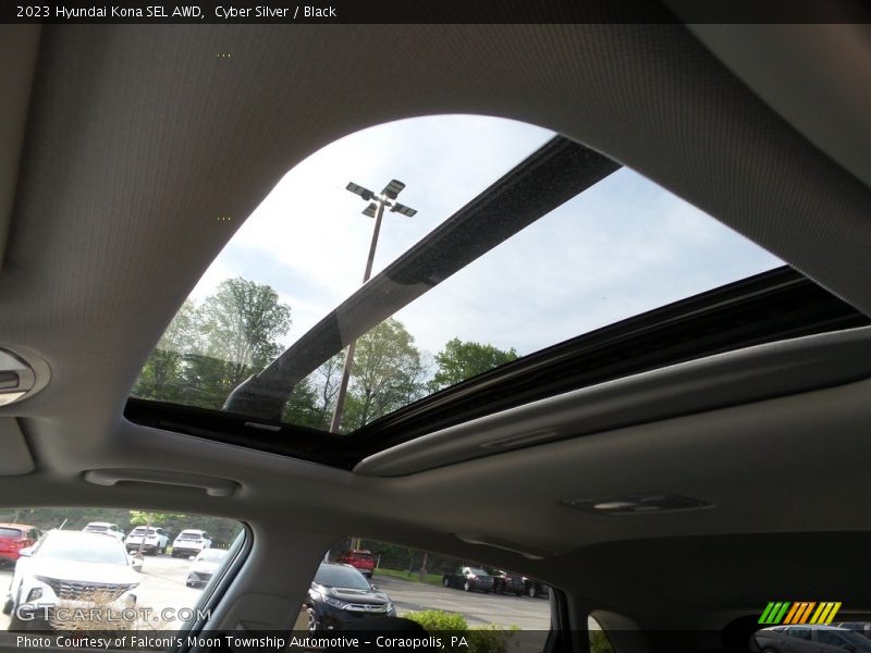 Cyber Silver / Black 2023 Hyundai Kona SEL AWD