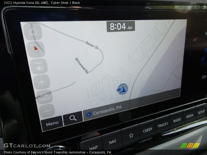 Cyber Silver / Black 2023 Hyundai Kona SEL AWD