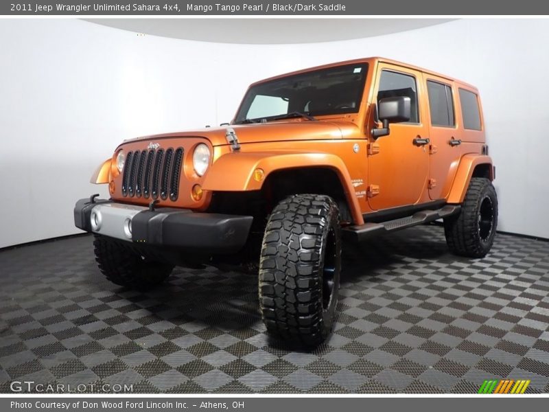 Mango Tango Pearl / Black/Dark Saddle 2011 Jeep Wrangler Unlimited Sahara 4x4