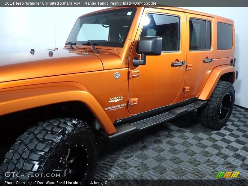 Mango Tango Pearl / Black/Dark Saddle 2011 Jeep Wrangler Unlimited Sahara 4x4