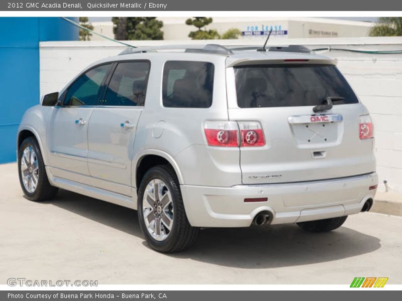 Quicksilver Metallic / Ebony 2012 GMC Acadia Denali