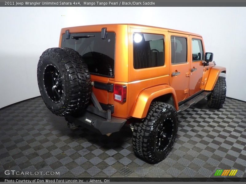Mango Tango Pearl / Black/Dark Saddle 2011 Jeep Wrangler Unlimited Sahara 4x4