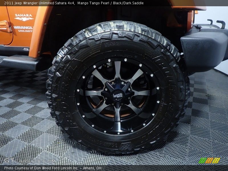 Mango Tango Pearl / Black/Dark Saddle 2011 Jeep Wrangler Unlimited Sahara 4x4