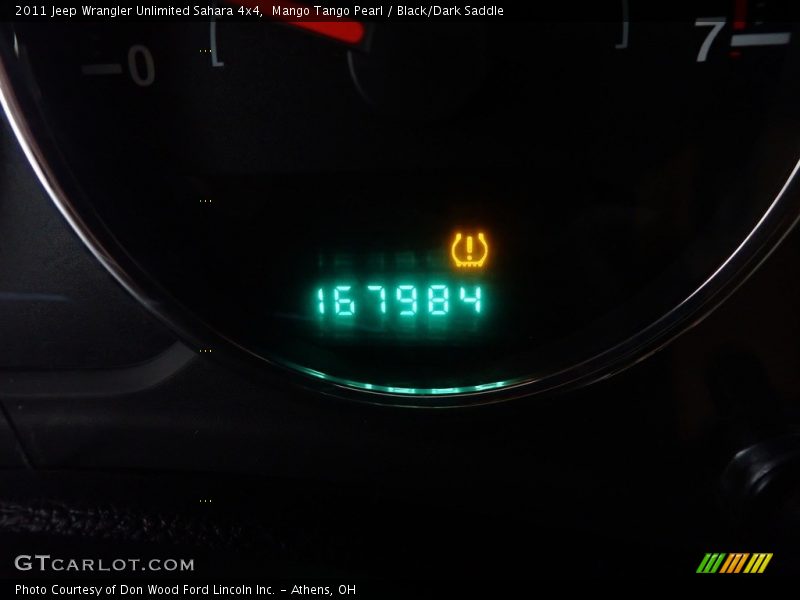Mango Tango Pearl / Black/Dark Saddle 2011 Jeep Wrangler Unlimited Sahara 4x4