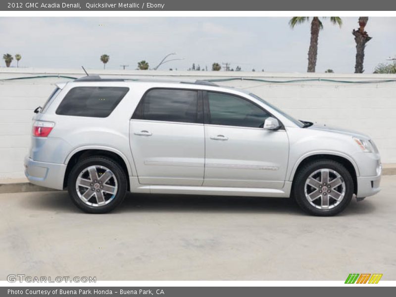 Quicksilver Metallic / Ebony 2012 GMC Acadia Denali