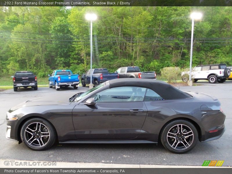 Shadow Black / Ebony 2022 Ford Mustang Ecoboost Premium Convertible