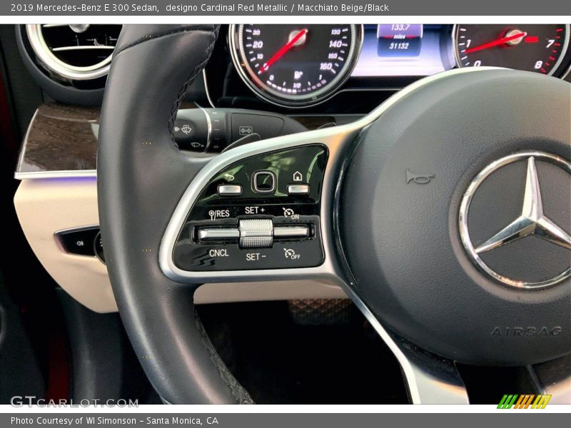 designo Cardinal Red Metallic / Macchiato Beige/Black 2019 Mercedes-Benz E 300 Sedan