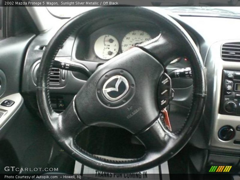 Sunlight Silver Metallic / Off Black 2002 Mazda Protege 5 Wagon
