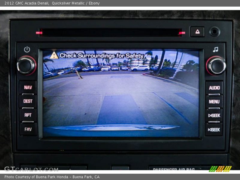 Quicksilver Metallic / Ebony 2012 GMC Acadia Denali