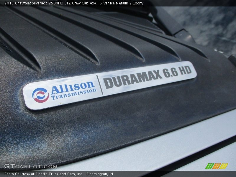 Silver Ice Metallic / Ebony 2013 Chevrolet Silverado 2500HD LTZ Crew Cab 4x4