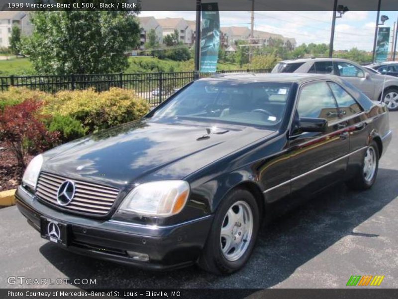 Black / Black 1998 Mercedes-Benz CL 500