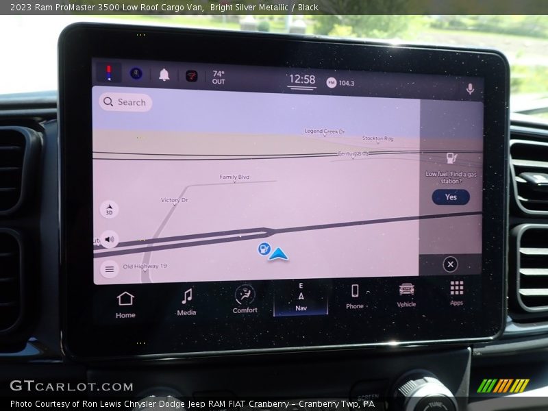Navigation of 2023 ProMaster 3500 Low Roof Cargo Van
