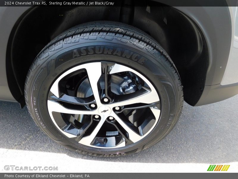 Sterling Gray Metallic / Jet Black/Gray 2024 Chevrolet Trax RS