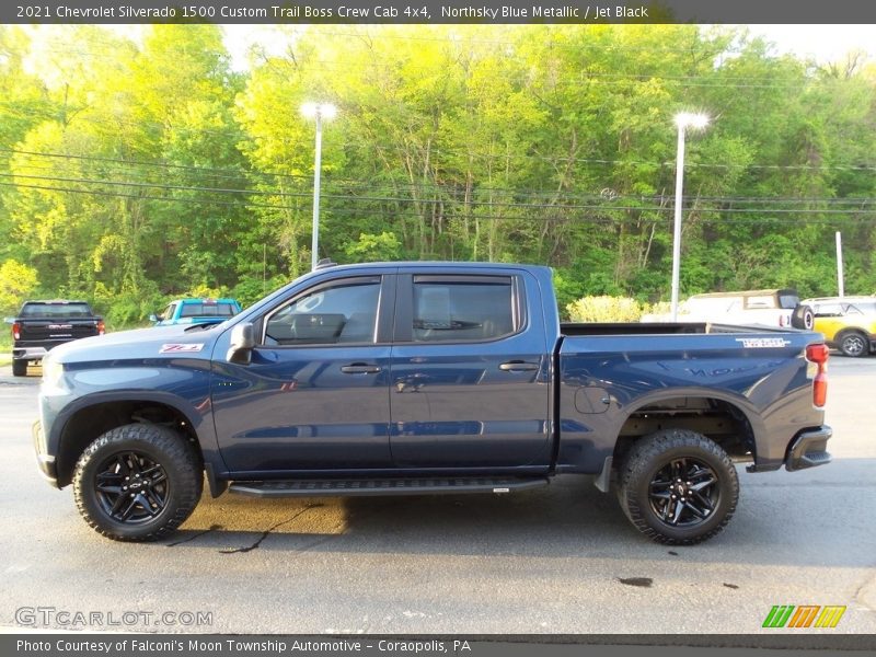  2021 Silverado 1500 Custom Trail Boss Crew Cab 4x4 Northsky Blue Metallic
