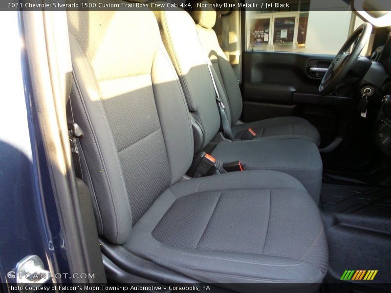 Northsky Blue Metallic / Jet Black 2021 Chevrolet Silverado 1500 Custom Trail Boss Crew Cab 4x4