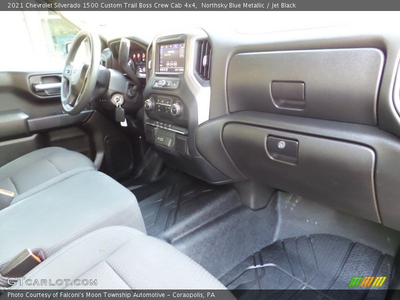 Northsky Blue Metallic / Jet Black 2021 Chevrolet Silverado 1500 Custom Trail Boss Crew Cab 4x4