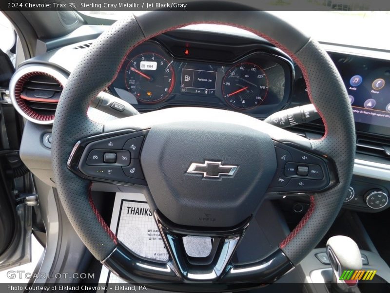 Sterling Gray Metallic / Jet Black/Gray 2024 Chevrolet Trax RS