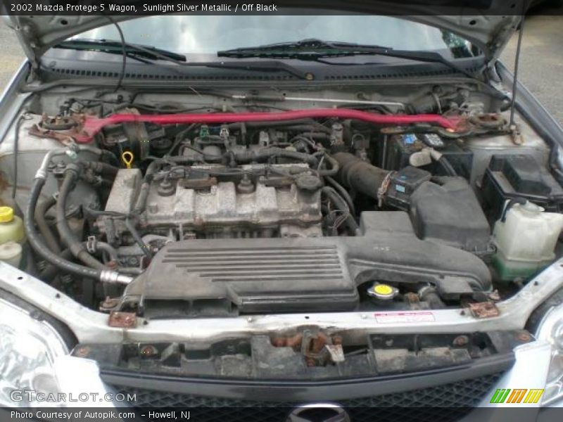 Sunlight Silver Metallic / Off Black 2002 Mazda Protege 5 Wagon