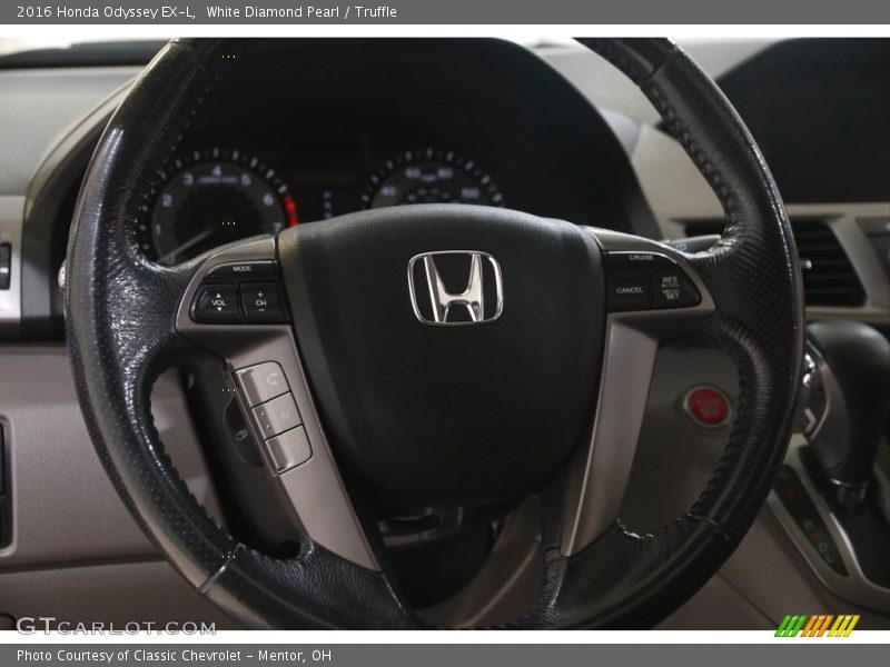 White Diamond Pearl / Truffle 2016 Honda Odyssey EX-L