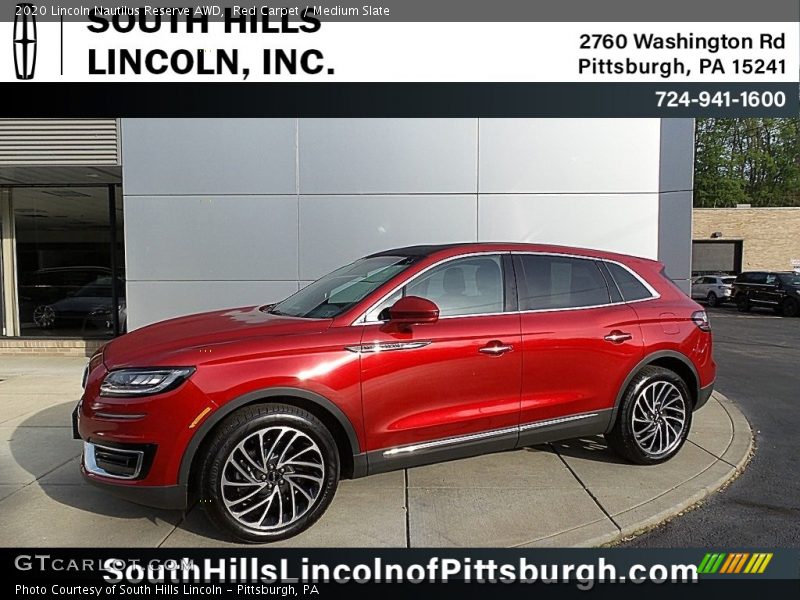 Red Carpet / Medium Slate 2020 Lincoln Nautilus Reserve AWD