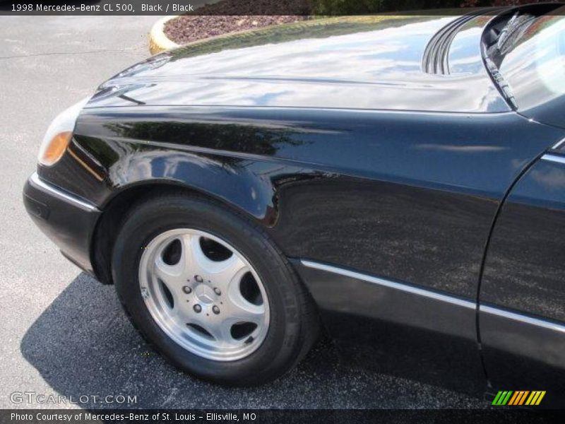 Black / Black 1998 Mercedes-Benz CL 500