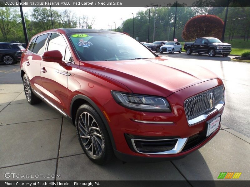 Red Carpet / Medium Slate 2020 Lincoln Nautilus Reserve AWD