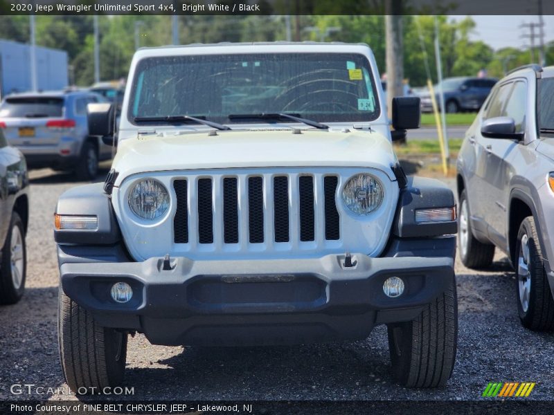 Bright White / Black 2020 Jeep Wrangler Unlimited Sport 4x4
