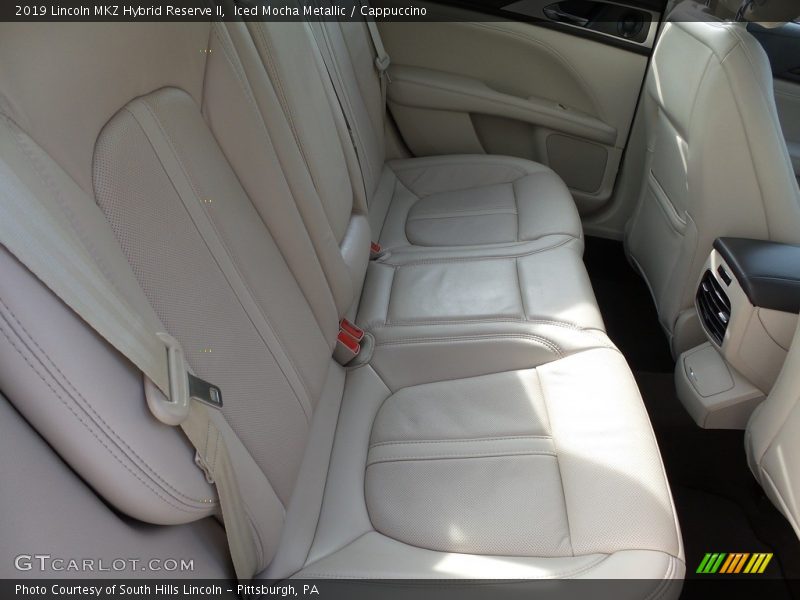 Rear Seat of 2019 MKZ Hybrid Reserve II