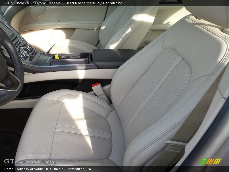 Front Seat of 2019 MKZ Hybrid Reserve II