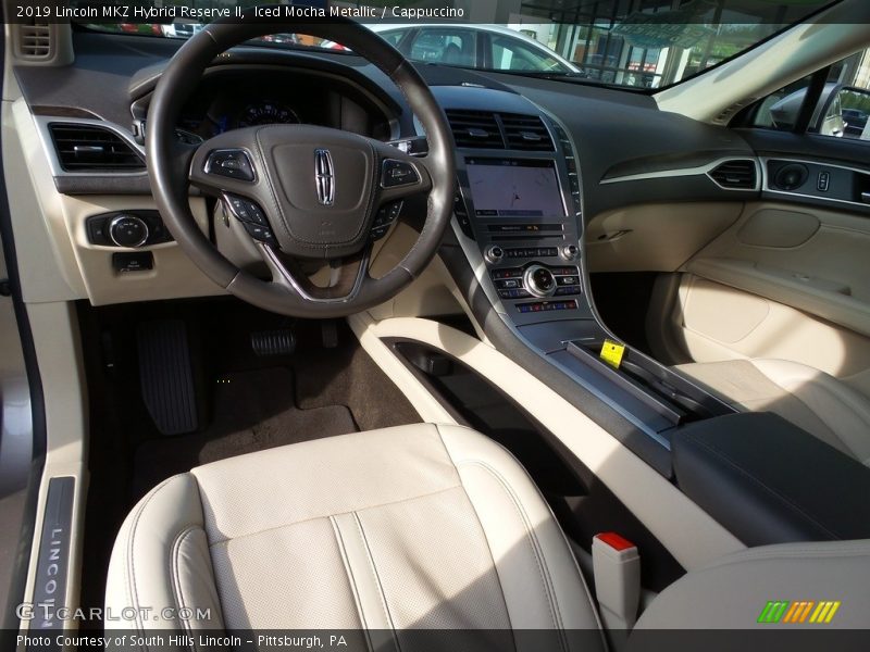 Front Seat of 2019 MKZ Hybrid Reserve II