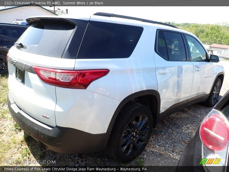 Summit White / Jet Black 2020 Chevrolet Traverse RS AWD