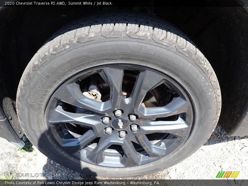 Summit White / Jet Black 2020 Chevrolet Traverse RS AWD