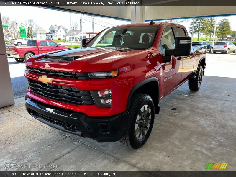 Red Hot / Jet Black 2024 Chevrolet Silverado 2500HD Custom Crew Cab 4x4