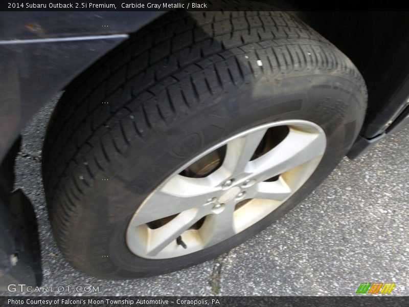 Carbide Gray Metallic / Black 2014 Subaru Outback 2.5i Premium