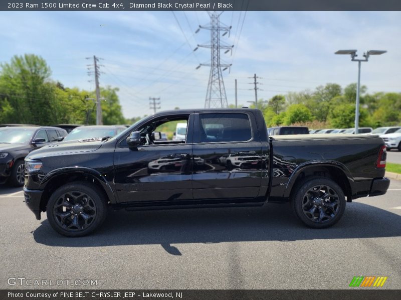 Diamond Black Crystal Pearl / Black 2023 Ram 1500 Limited Crew Cab 4x4