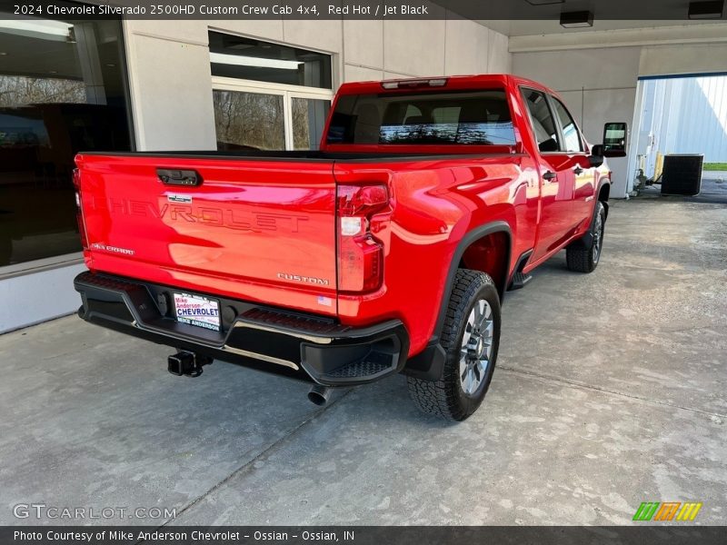 Red Hot / Jet Black 2024 Chevrolet Silverado 2500HD Custom Crew Cab 4x4
