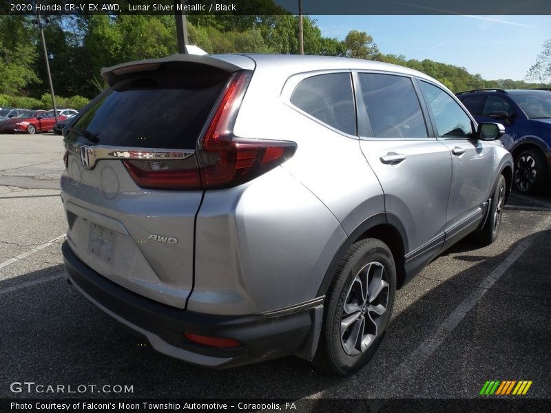 Lunar Silver Metallic / Black 2020 Honda CR-V EX AWD